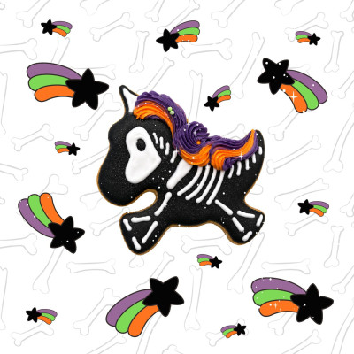 Ciastko Szkielet Halloween | Candy Horse