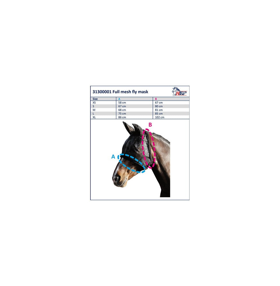 Maska na Muchy z Uszami Harry's Horse