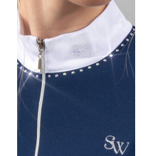 Koszula Konkursowa Premium Długi Rękaw z Kryształami Swarovski Silwear