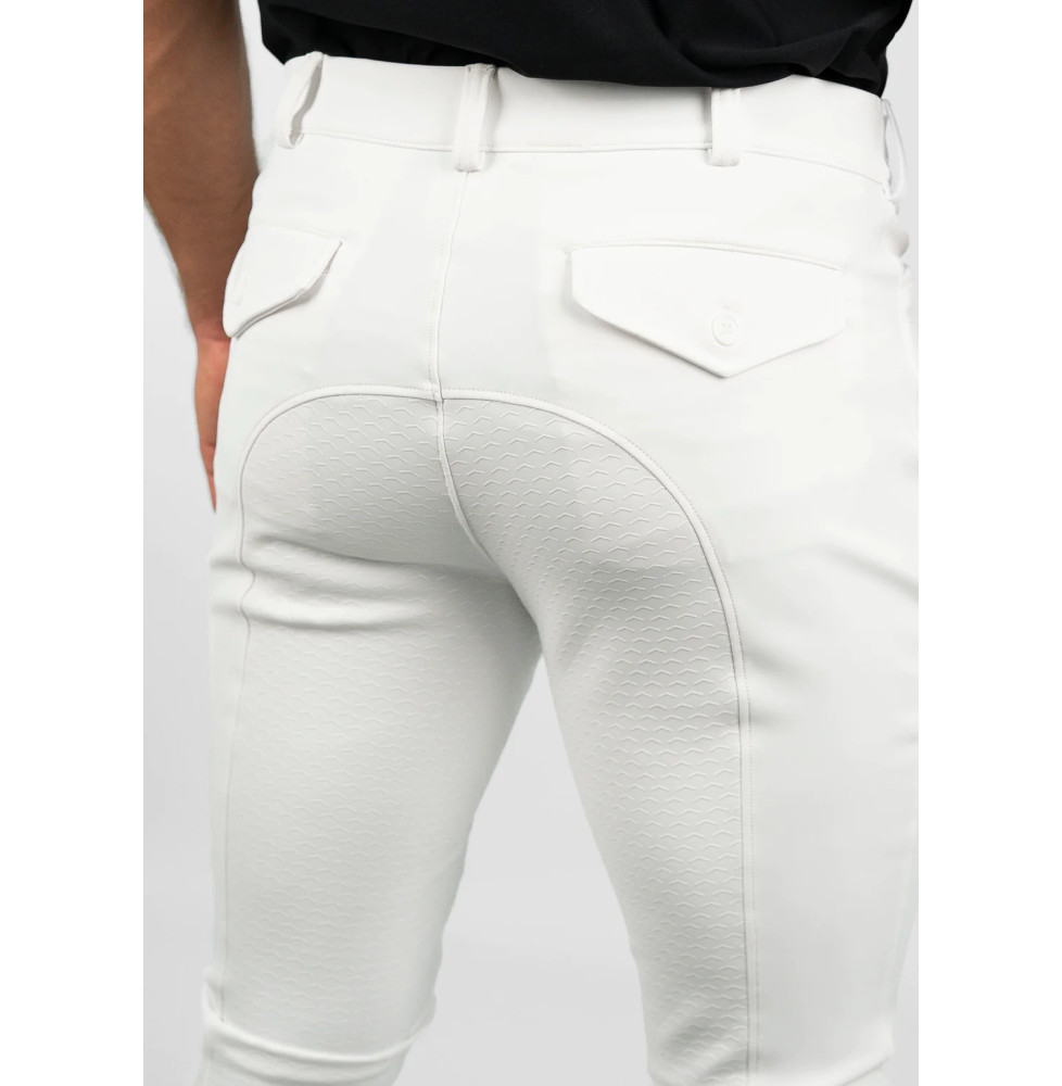 Bryczesy Męskie Performance (White) Maximilian Equestrian
