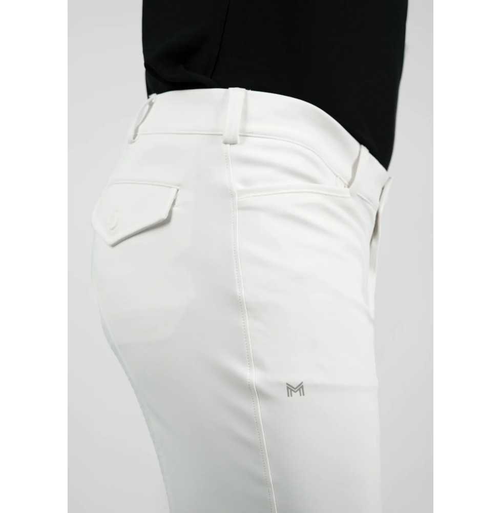 Bryczesy Męskie Performance (White) Maximilian Equestrian