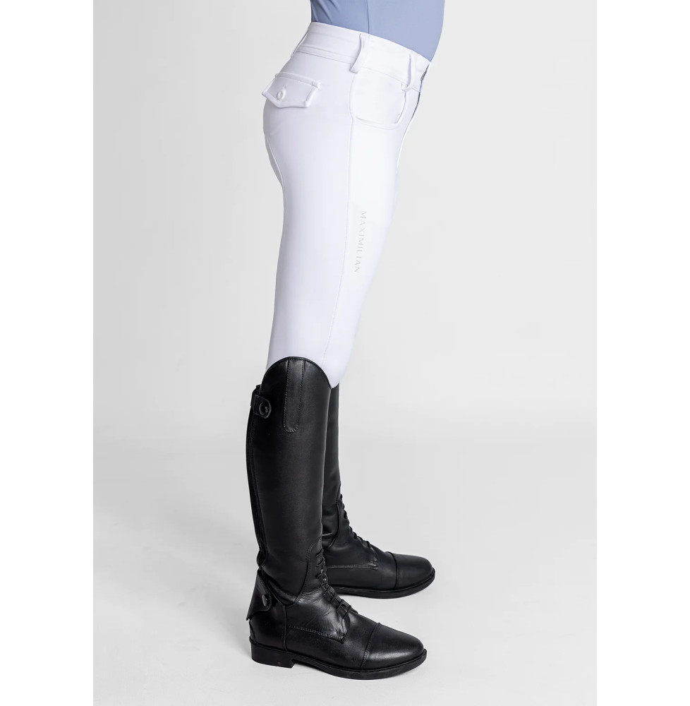 Młodzieżowe Bryczesy Reflection (White) Maximilian Equestrian