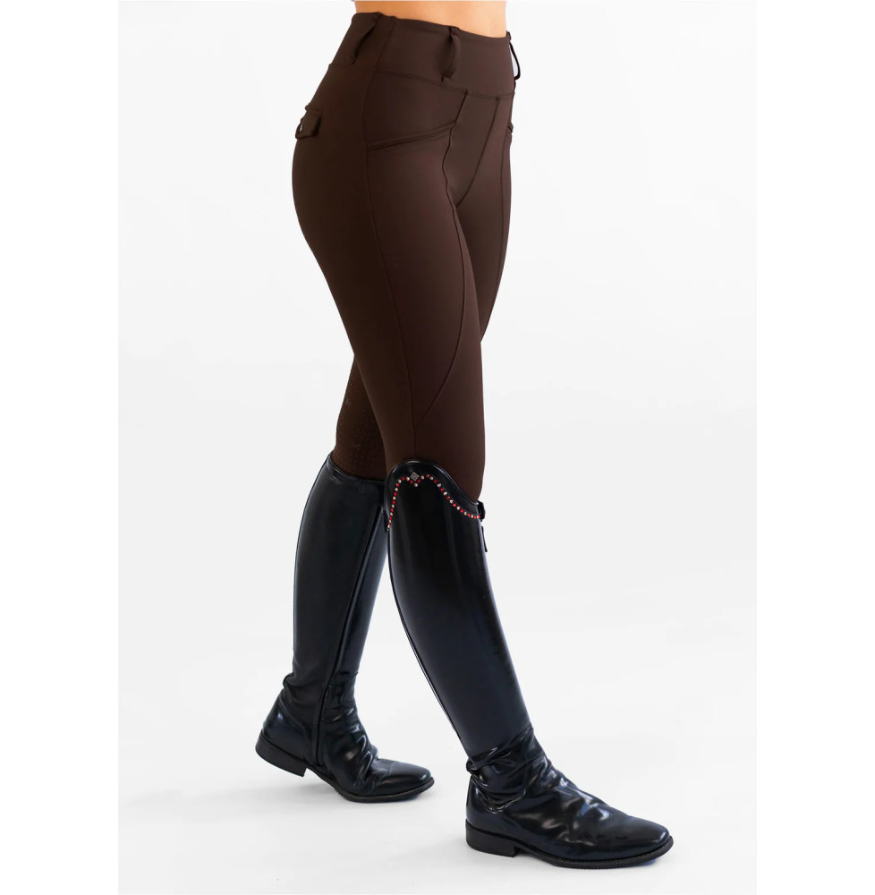 Legginsy Jeździeckie Pro Riding (Chocolate) Maximilian Equestrian