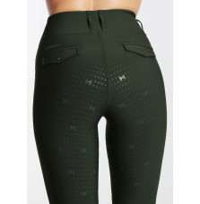 Legginsy Jeździeckie Pro Riding (Hunter Green) Maximilian Equestrian