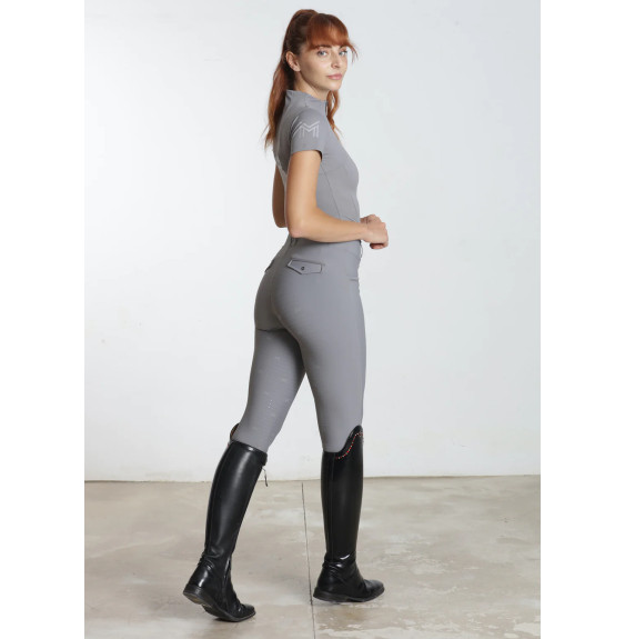 Legginsy Jeździeckie Pro Riding (Grey) Maximilian Equestrian