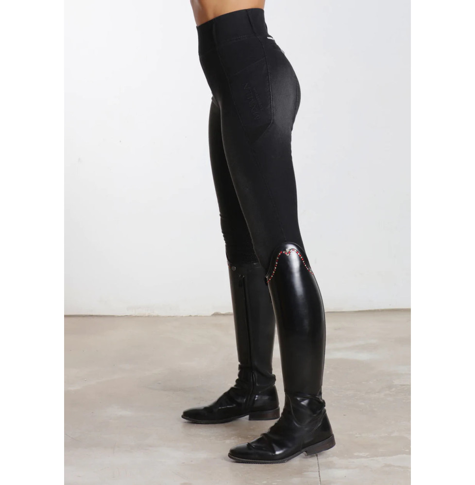 Legginsy Jeździeckie Denim (Black) Maximilian Equestrian