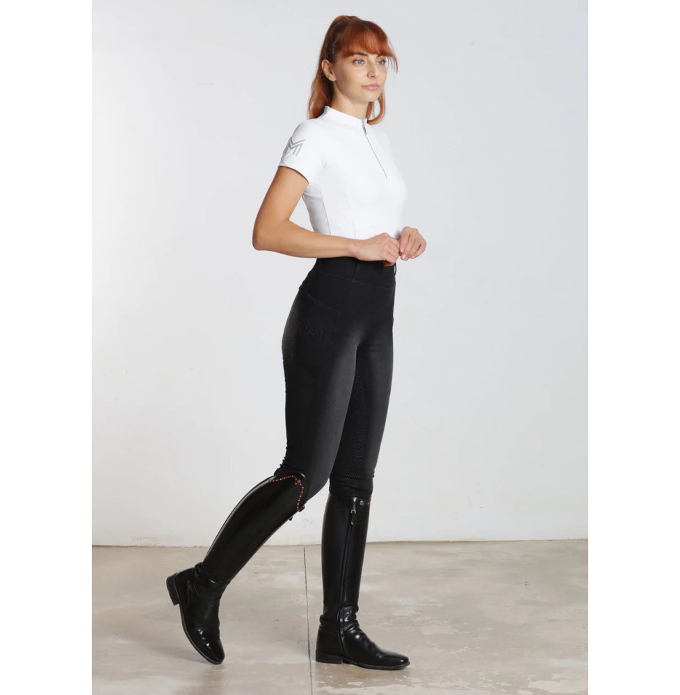 Legginsy Jeździeckie Denim (Black) Maximilian Equestrian