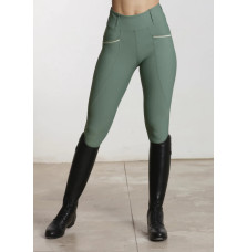 Legginsy Jeździeckie Pro Riding (Army Green) Maximilian