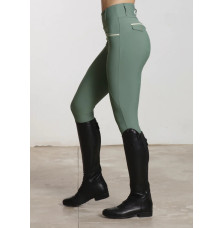 Legginsy Jeździeckie Pro Riding (Army Green) Maximilian