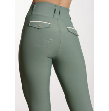 Legginsy Jeździeckie Pro Riding (Army Green) Maximilian