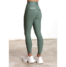 Legginsy Jeździeckie Pro Riding (Army Green) Maximilian