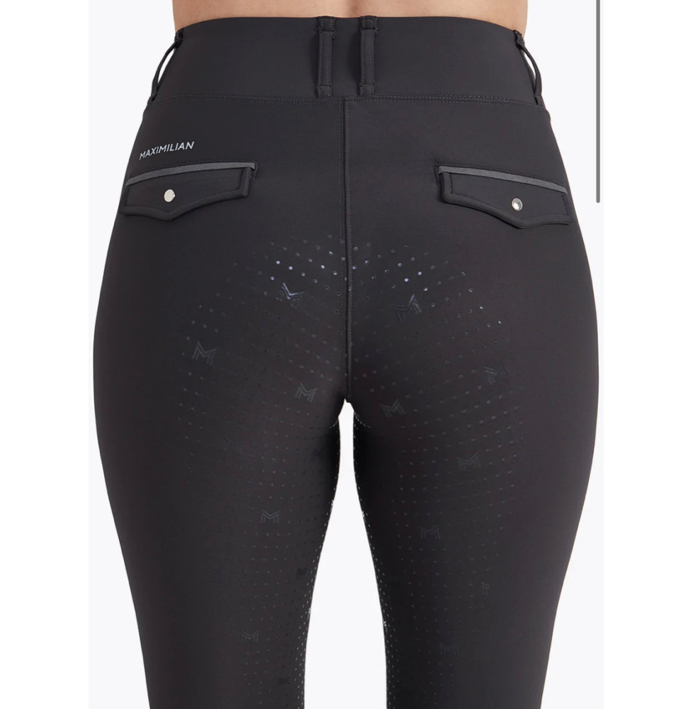 Legginsy Jeździeckie Pro Riding (Charcoal Grey) Maximilian Equestrian