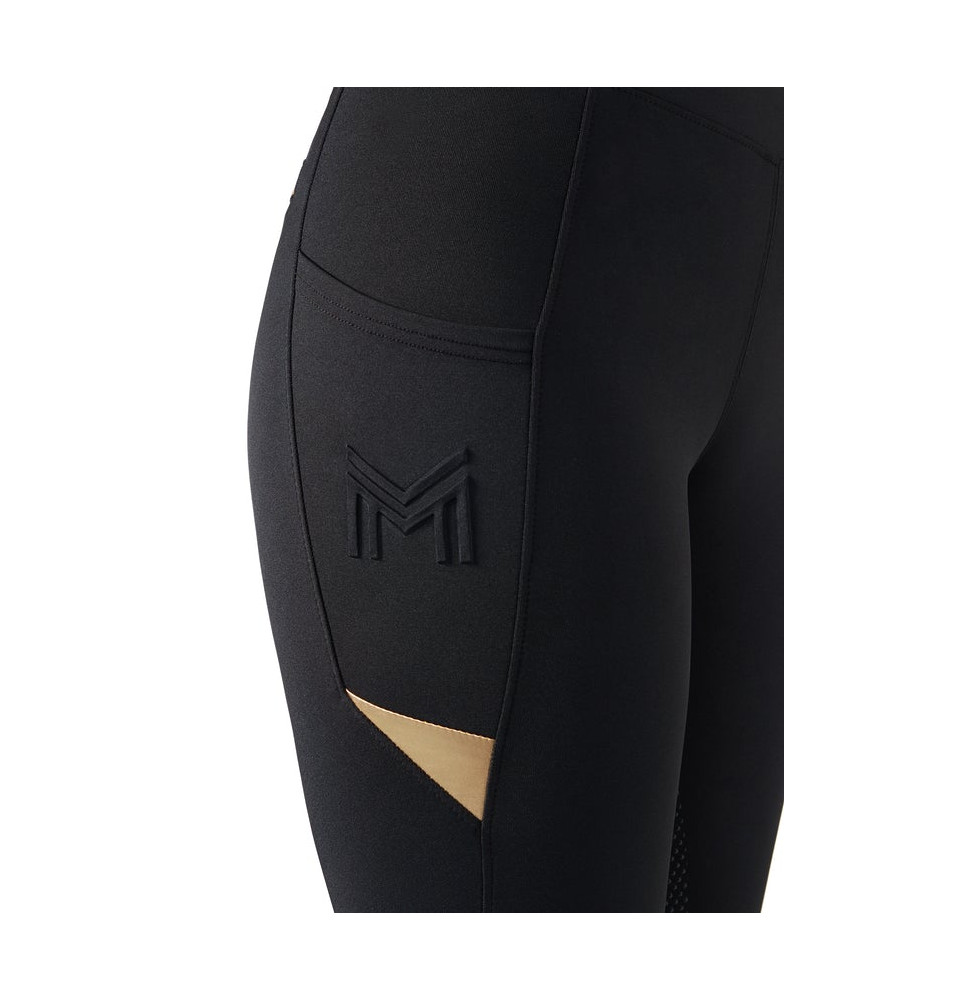 Legginsy Jeździeckie Tech Riding (Black/Gold) Maximilian Equestrian