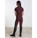 Młodzieżowe Legginsy Jeździeckie Pro Riding (Wine) Maximilian Equestrian