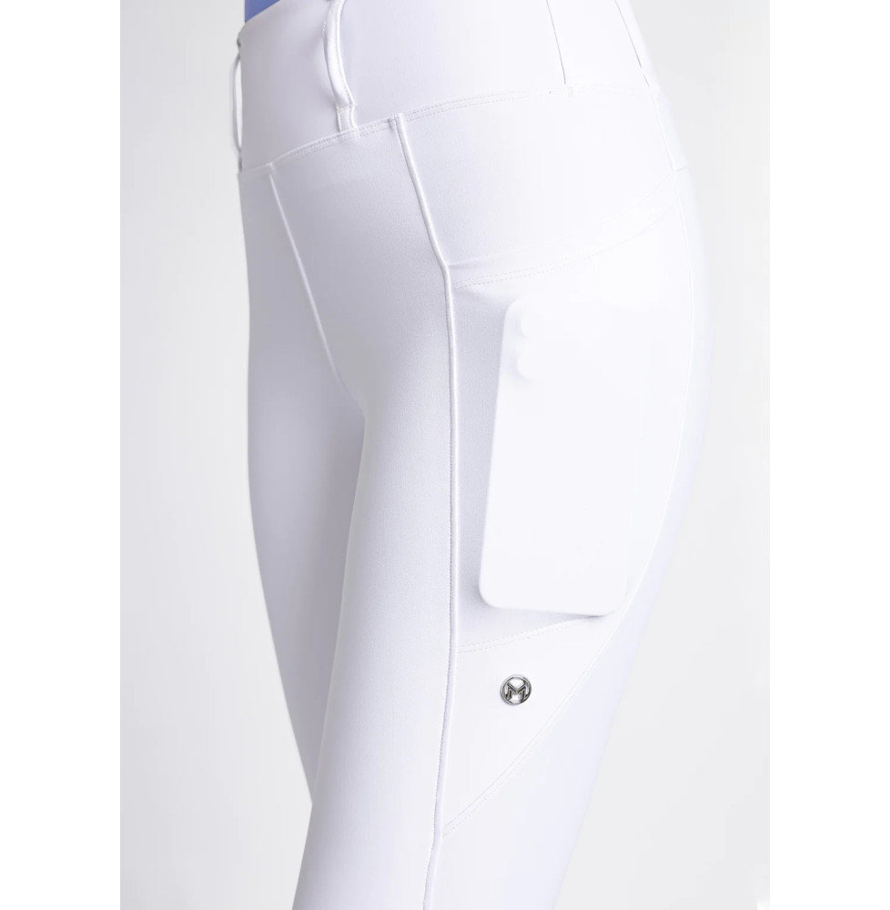 Legginsy Jeździeckie Studio (White) Maximilian Equestrian