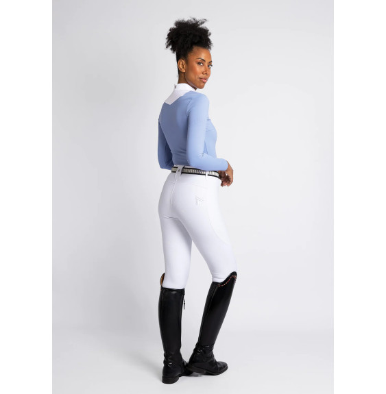 Legginsy Jeździeckie Studio (White) Maximilian Equestrian