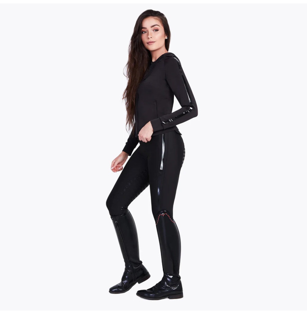 Bluza z Kapturem Reflection Zip (Black) Maximilian