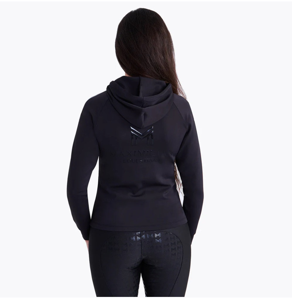 Bluza z Kapturem Reflection Zip (Black) Maximilian