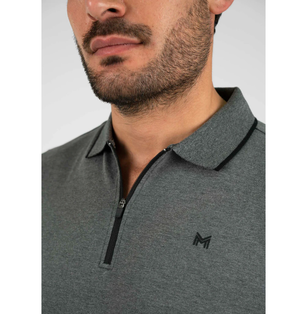 Koszulka Męska Polo Core (Grey)  Maximilian Equestrian