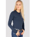 Koszulka z Długim Rękawem Argento Optimal Damska Granat Silwear