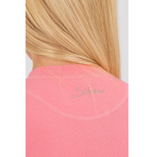 Koszulka Pół-Polo z Zamkiem Flamingo Pink Argento Optimal Silwear
