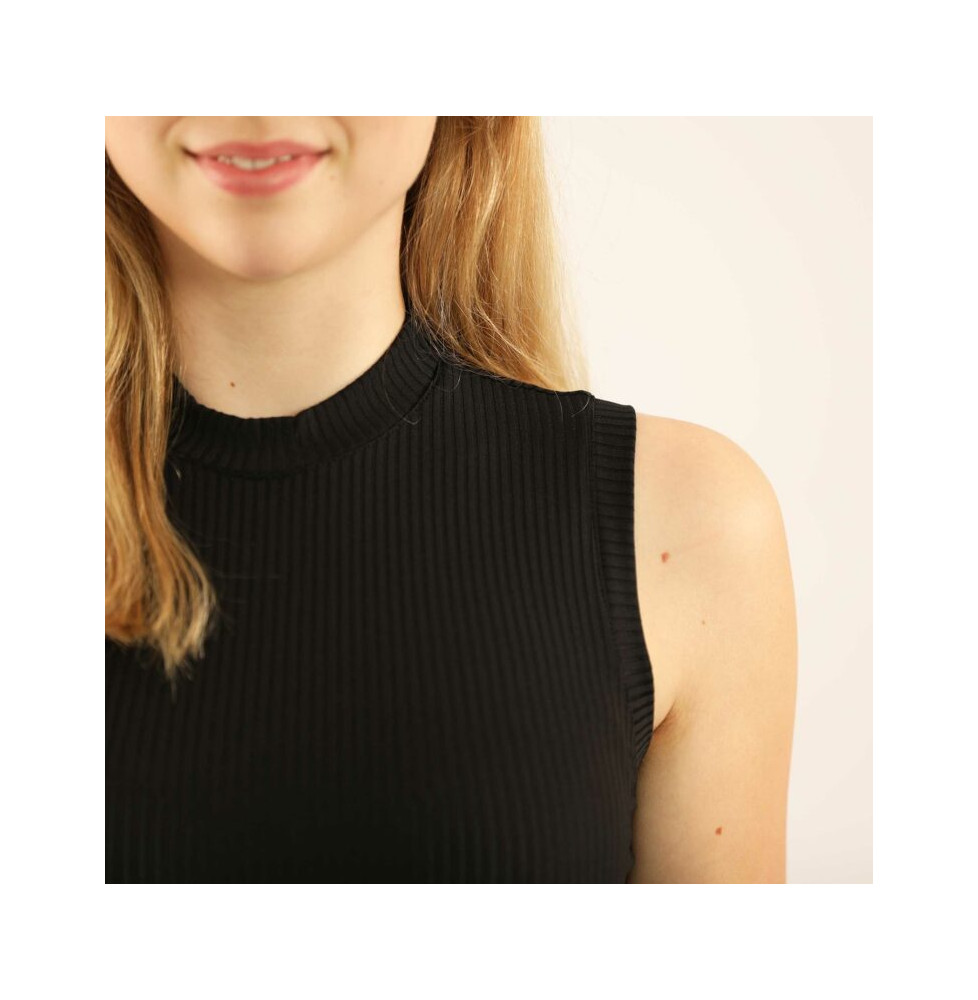 Bluzka Bez Rękawów Casilves Rib (Black) Carubina