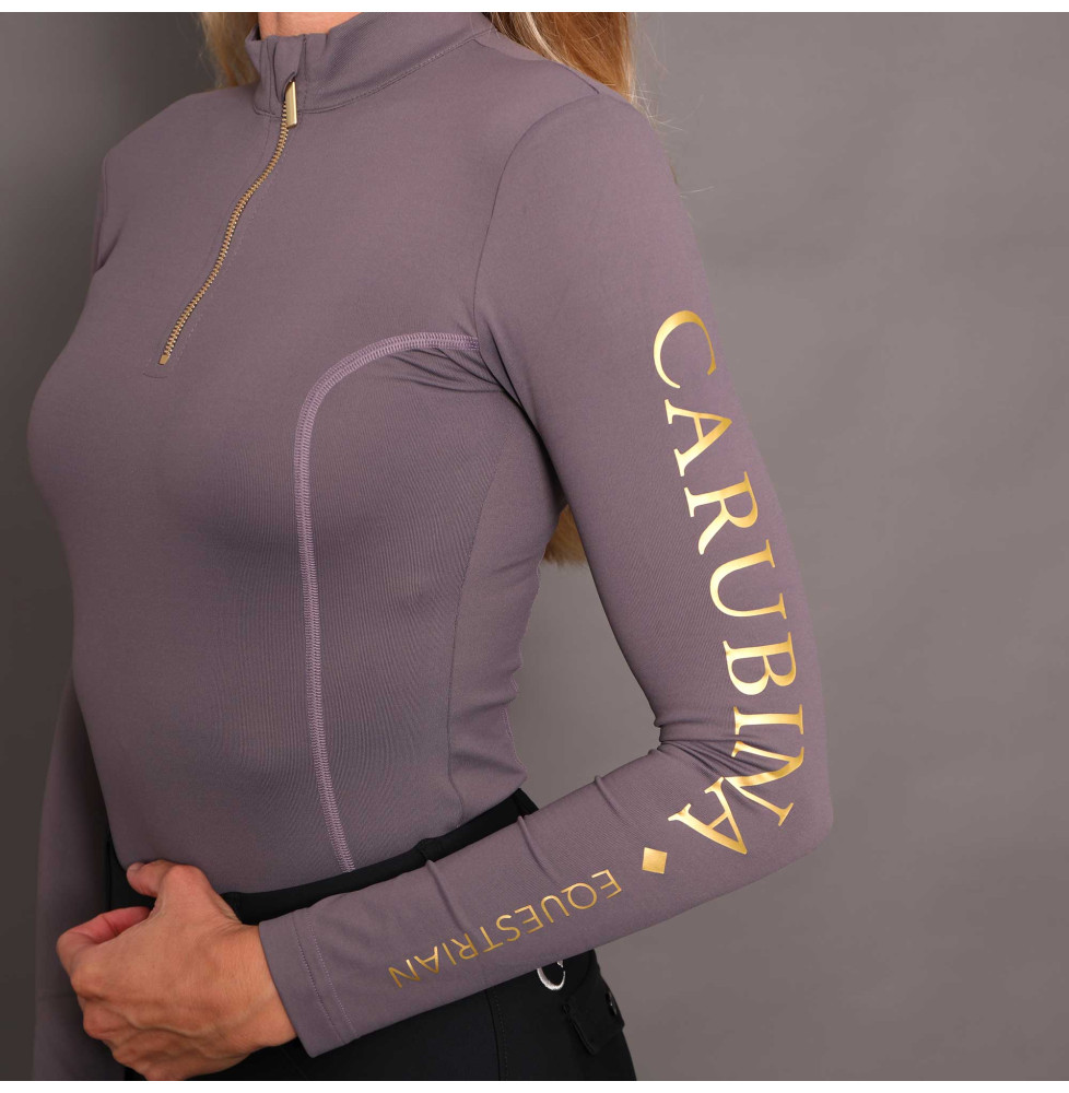 Bluzka z Długim Rękawem Caporto Limited Edition (Taupe Gold) Carubina