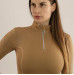 Bluzka z Długim Rękawem Caporto (Light Camel) Carubina