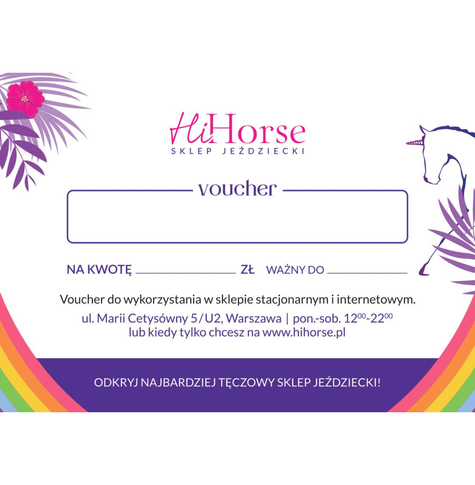 Voucher na Zakupy w Sklepie HiHorse o Wartości 100 zł