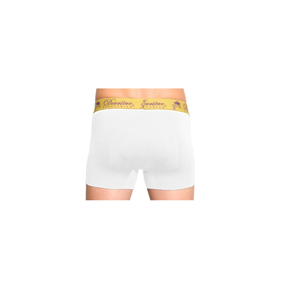 Męskie Bokserki z Wkładką Bonded Padded Shorty Białe Derriere