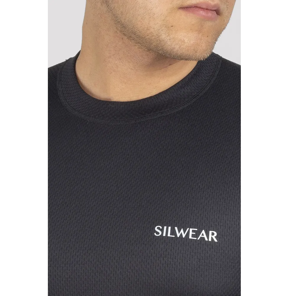 Męska Bluzka Argento Warm Czarna Silwear