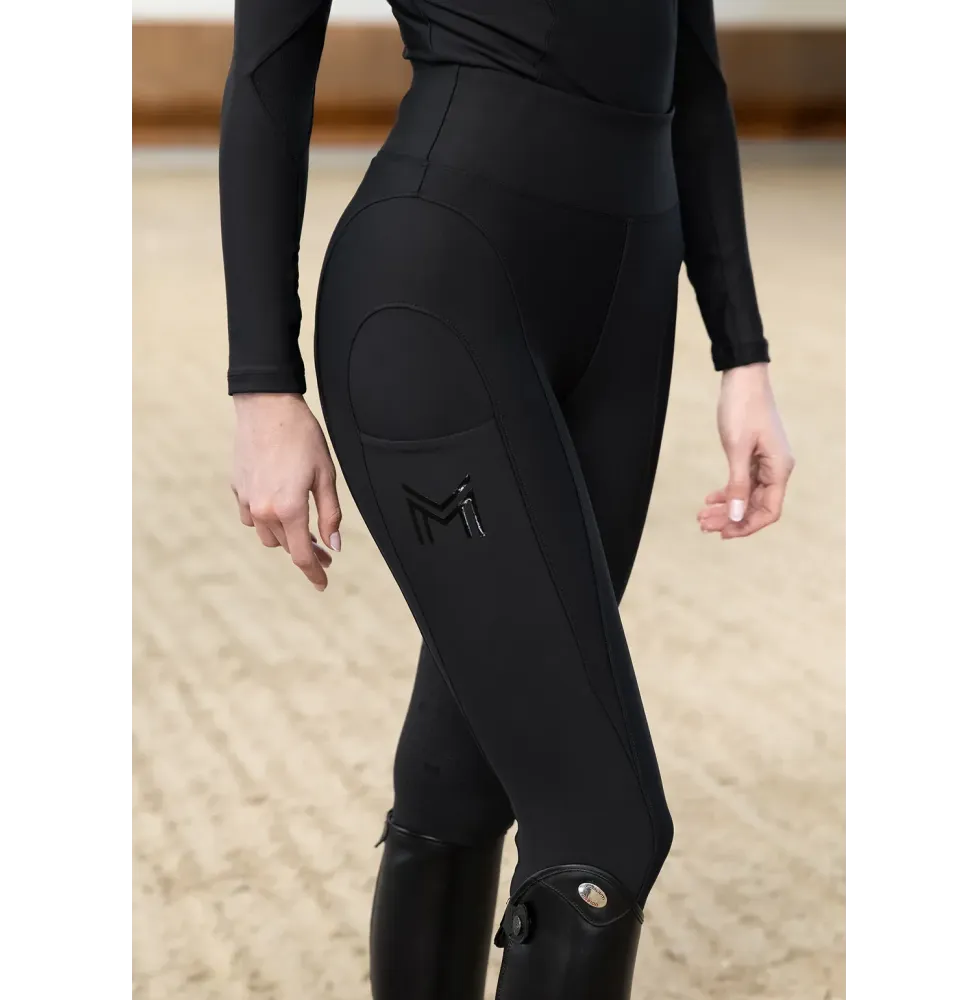 Legginsy Jeździeckie Outline (Black) Maximilian Equestrian