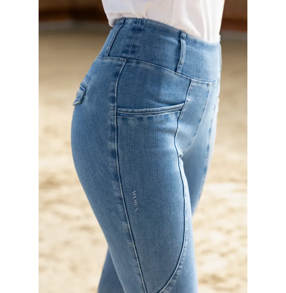 Legginsy Jeździeckie Pro Riding (Denim) Maximilian Equestrian