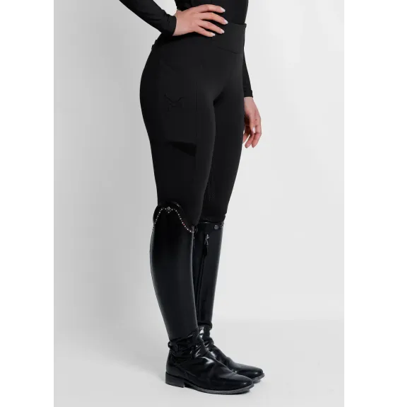 Legginsy Jeździeckie Tech Riding (Black) Maximilian Equestrian