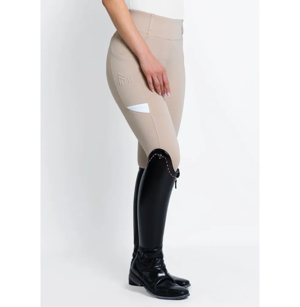 Legginsy Jeździeckie Tech Riding (Beige) Maximilian Equestrian