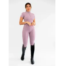 Bluzka z Krótkim Rękawem (Mauve) Maximilian Equestrian