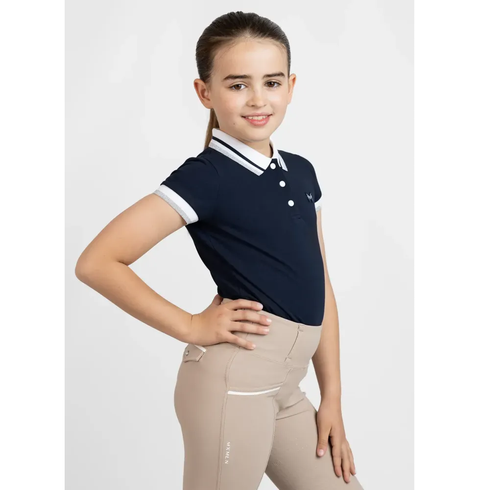 Młodzieżowa Koszulka Glint Polo (Navy) Maximilian Equestrian