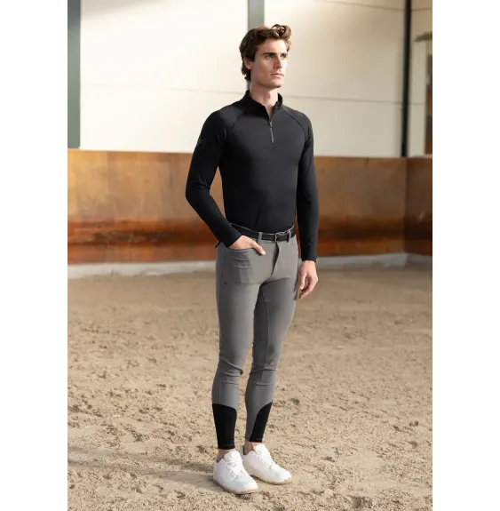 Bryczesy Męskie Performance (Grey) Maximilian Equestrian