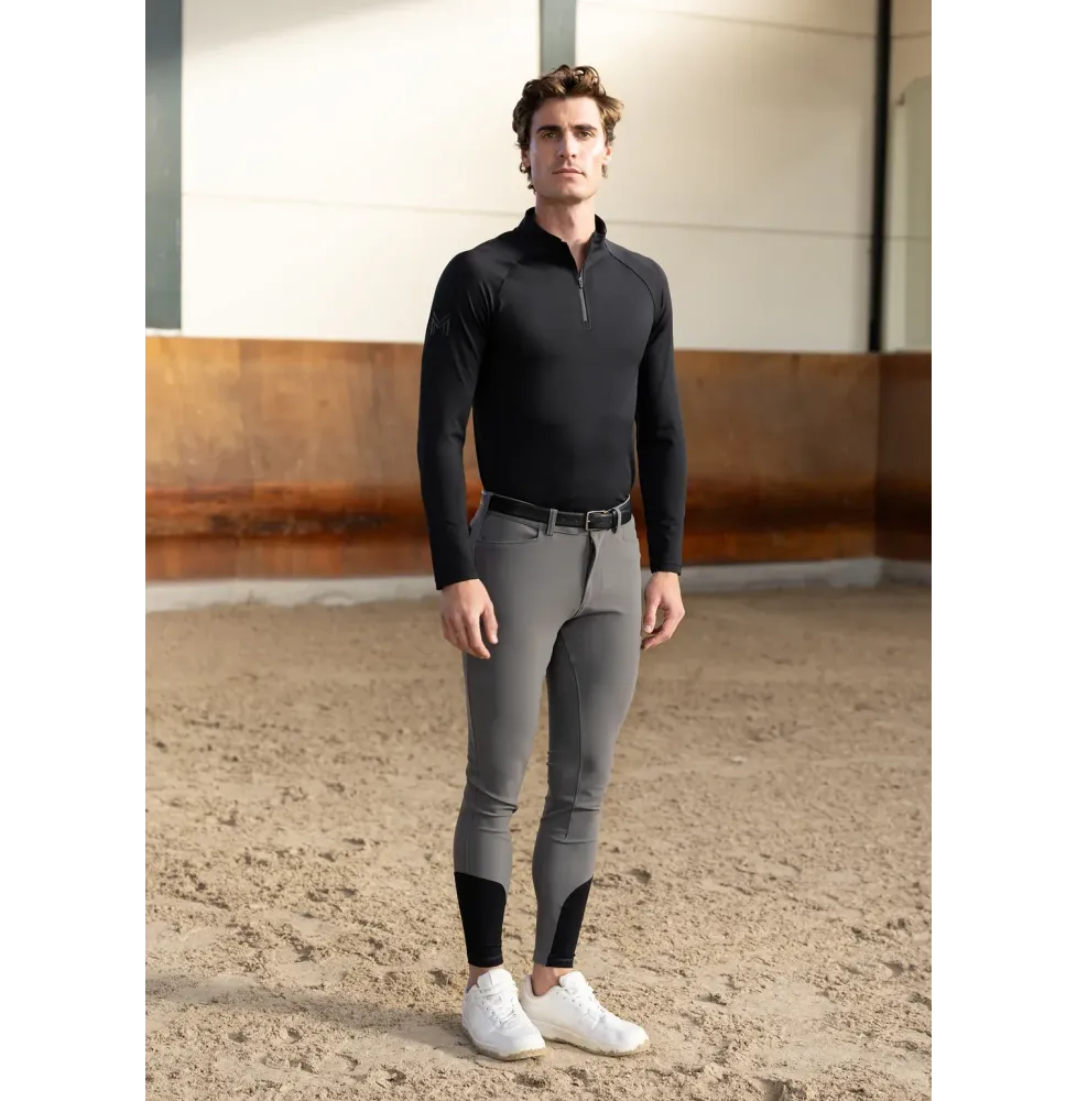 Bryczesy Męskie Performance (Grey) Maximilian Equestrian