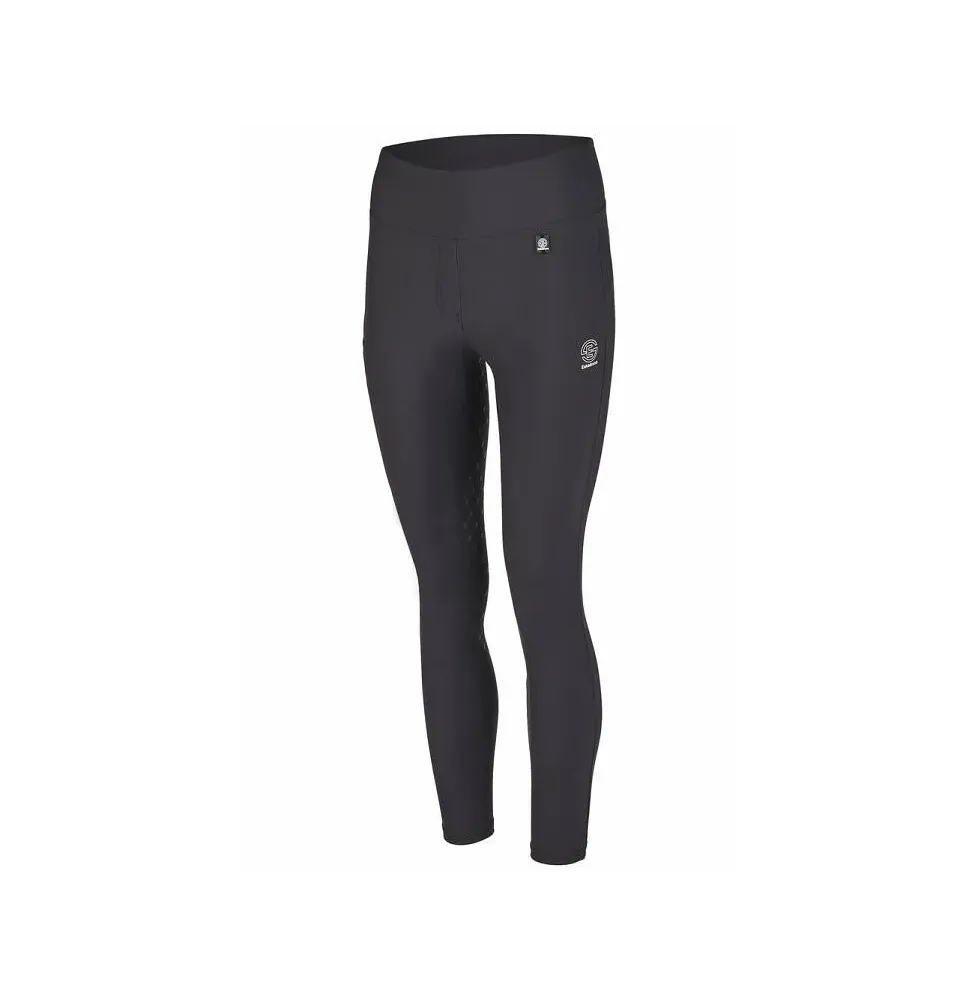 Legginsy Jeździeckie Pro Dynamic Black Eskadron