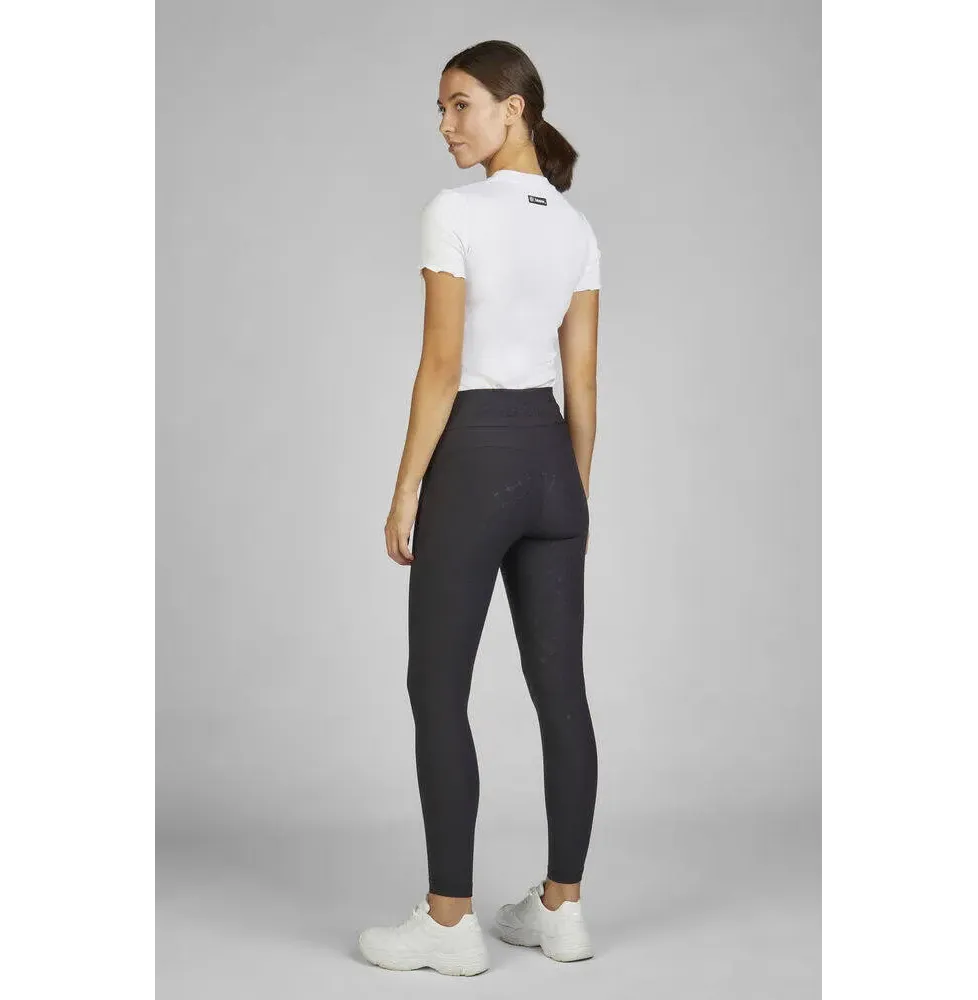 Legginsy Jeździeckie Pro Dynamic Black Eskadron