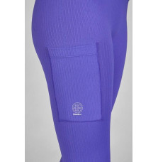 Legginsy Jeździeckie Seamless Dynamic Purple Eskadron