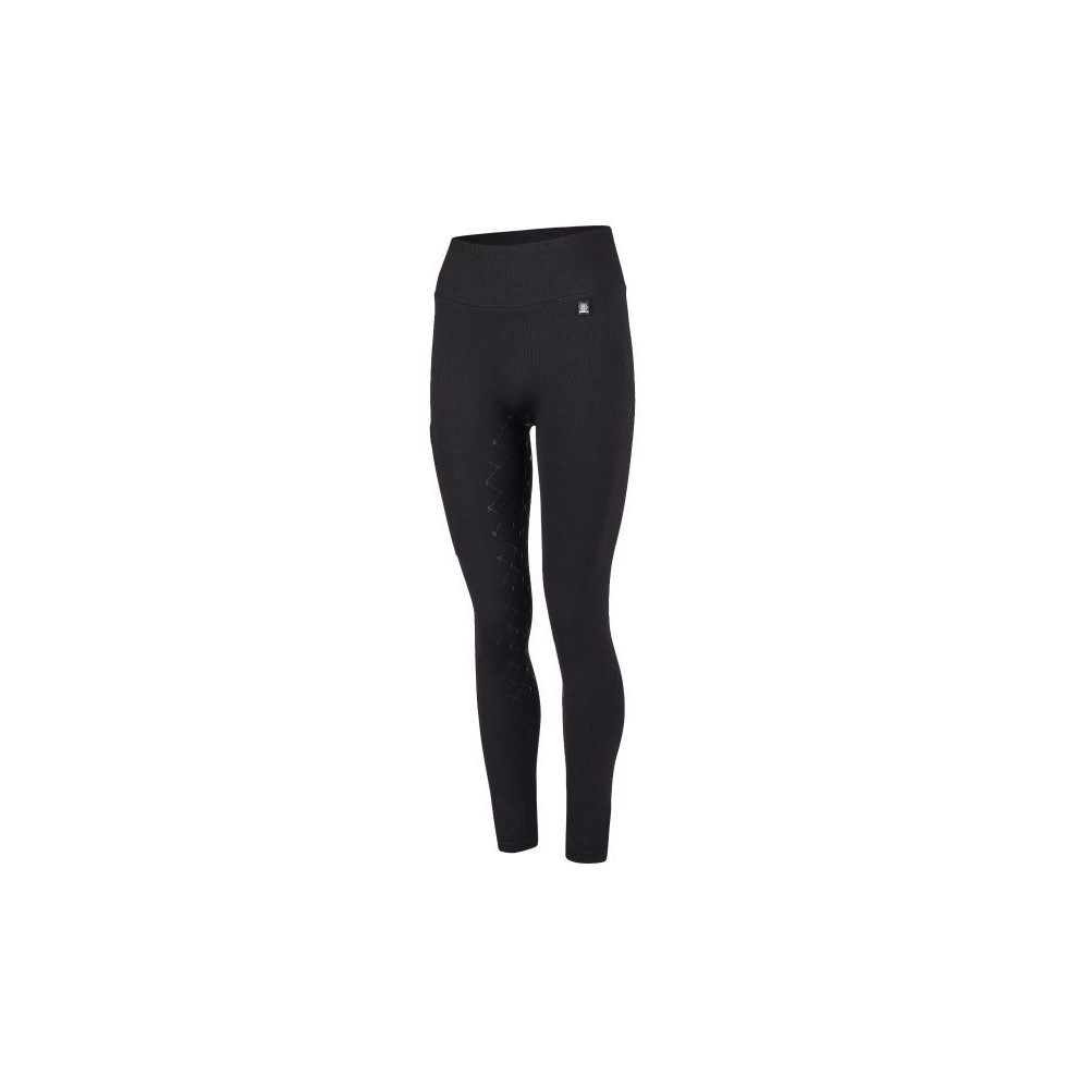 Legginsy Jeździeckie Seamless Dynamic Black Eskadron