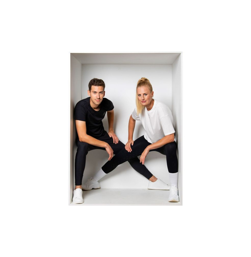Legginsy Jeździeckie Seamless Dynamic Black Eskadron