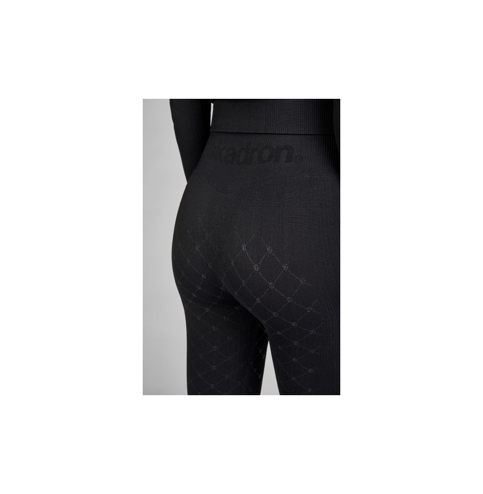 Legginsy Jeździeckie Seamless Dynamic Black Eskadron