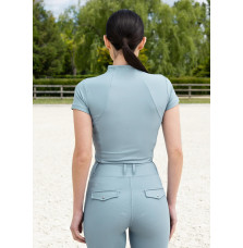 Bluzka z Krótkim Rękawem (Aqua) Maximilian Equestrian