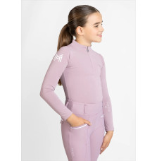 Młodzieżowa Bluzka Chroniąca Przed Promieniowanie UV Sunblocker (Mauve) Maximilian Equestrian