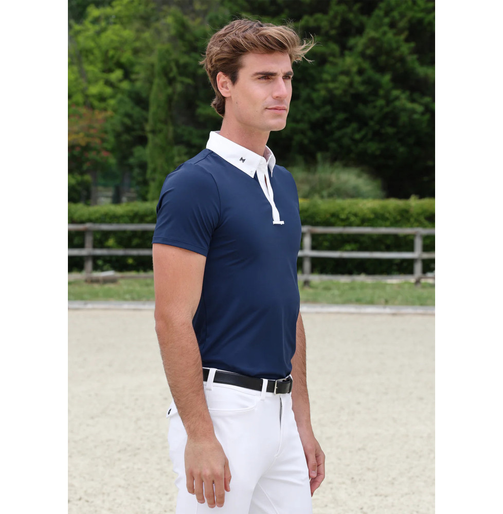 Koszula Konkursowa Męska z Krótkim Rękawem Arctive Competition (Navy) Maximilian Equestrian