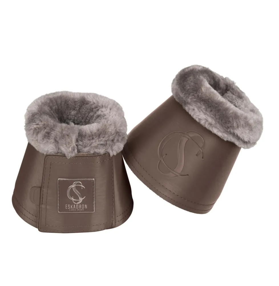 Kaloszki z Futerkiem Softslate Fauxfur Classic Sports Smoke Taupe 2024 Eskadron