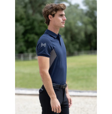 Koszulka Męska Polo Cross (Navy) Maximilian Equestrian